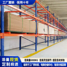加厚板材货架重型垫梁货架库房仓储钢板木板仓库重型横梁货架