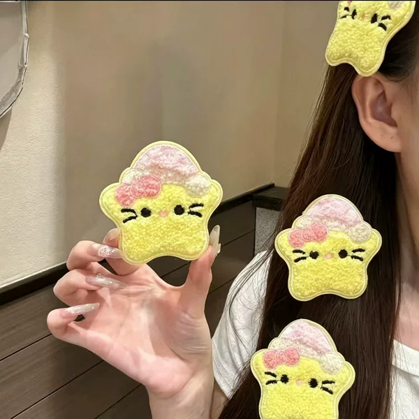 Yole cartoon face wash and makeup magic hair clip for tidying up stray hairs at the back of the head, side clip for side bangs