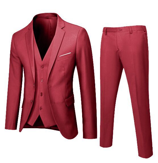 Two buckle wine red
