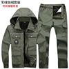 wholesale winter Plush Camouflage suit thickening coverall Electric welding work clothes Labor uniforms Cold proof Windbreak keep warm