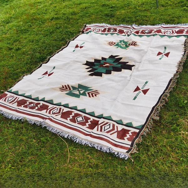 Line Blanket Custom Camping Blanket Carpet Picnic Blanket Sofa Blanket Multifunctional Ethnic Bohemian Blanket Outdoor Blanket
