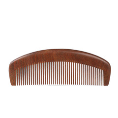 Golden Sandalwood Large Whole Wood Moon Comb Household Electrostatic Hair Loss Comb Straight Hair Curly Hair Comb Massage Comb Points Gift