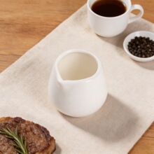 出口陶瓷奶勺奶罐西餐牛排黑椒酱料汁斗 料理餐具咖啡方糖盅奶盅