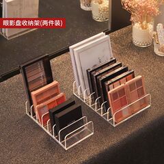 デスクトップアイシャドー収納ボックスの粉餅の引き出しは透明なプラスチックの化粧の頬紅の化粧品の棚の卸売りを仕切ります。