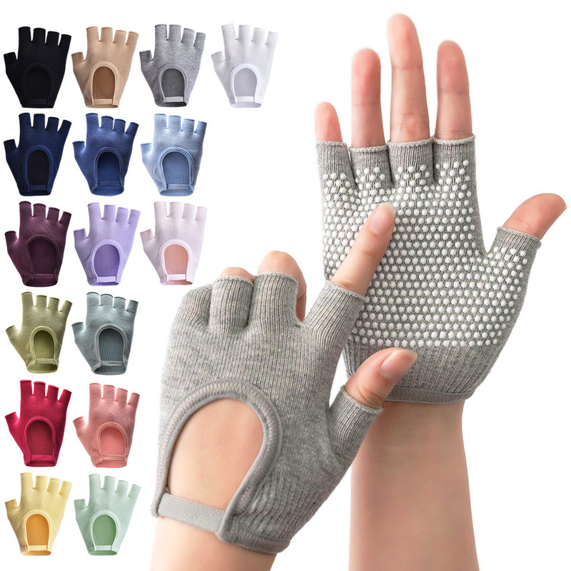 Cycling Road Bike Gloves Men's Sports Fitness Half Finger Women's Equipment Training Anti-Slip Anti-cocoon Barbell Yoga Rope Skipping