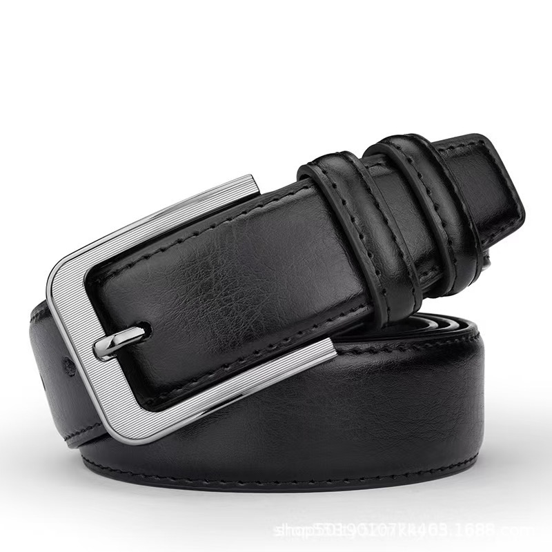 Amazon Cross-Border Men's Pin Buckle Belt Men's Belt Wide Belt Trouser Belt for Young and Middle-Aged Men Dropshipping