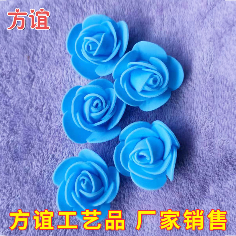 Día de San Valentín ramo de embalaje material DIY PE simulación rosa al por mayor 3,5 CMPE espuma flor rosa