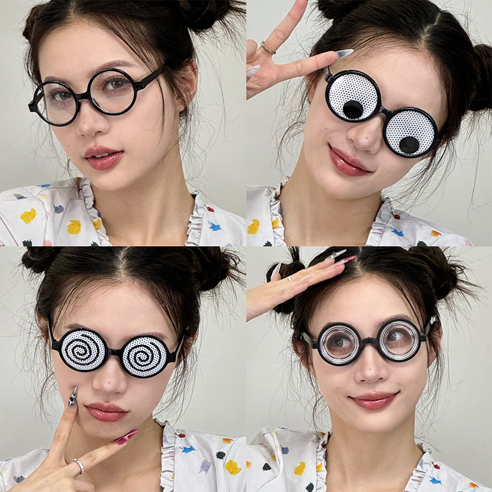 Gafas de Fiesta con Ojos Giratorios de ABS Marco Completo para Fiestas