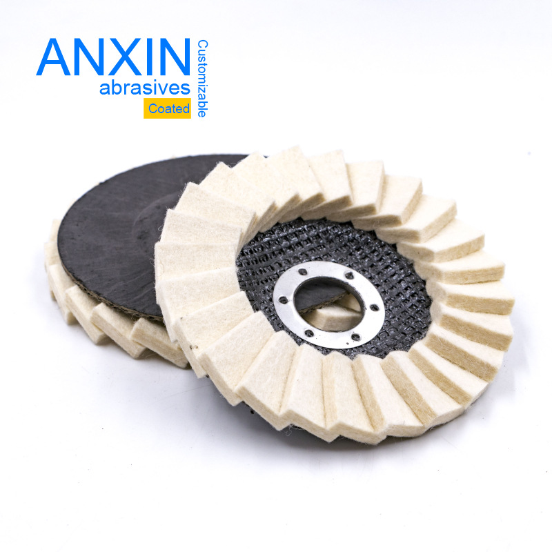 4寸4.5寸5寸7寸电动角磨机配件不锈钢石材玻璃精加工镜面摆片抛光