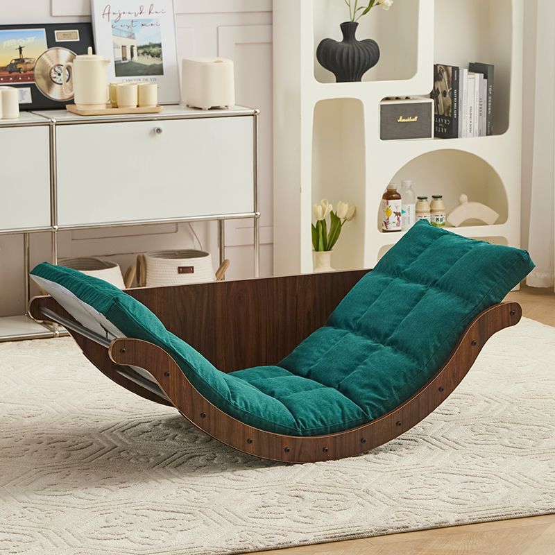 다크우드그레인] 문흔들의자-그린쿠션 [면과 린넨]