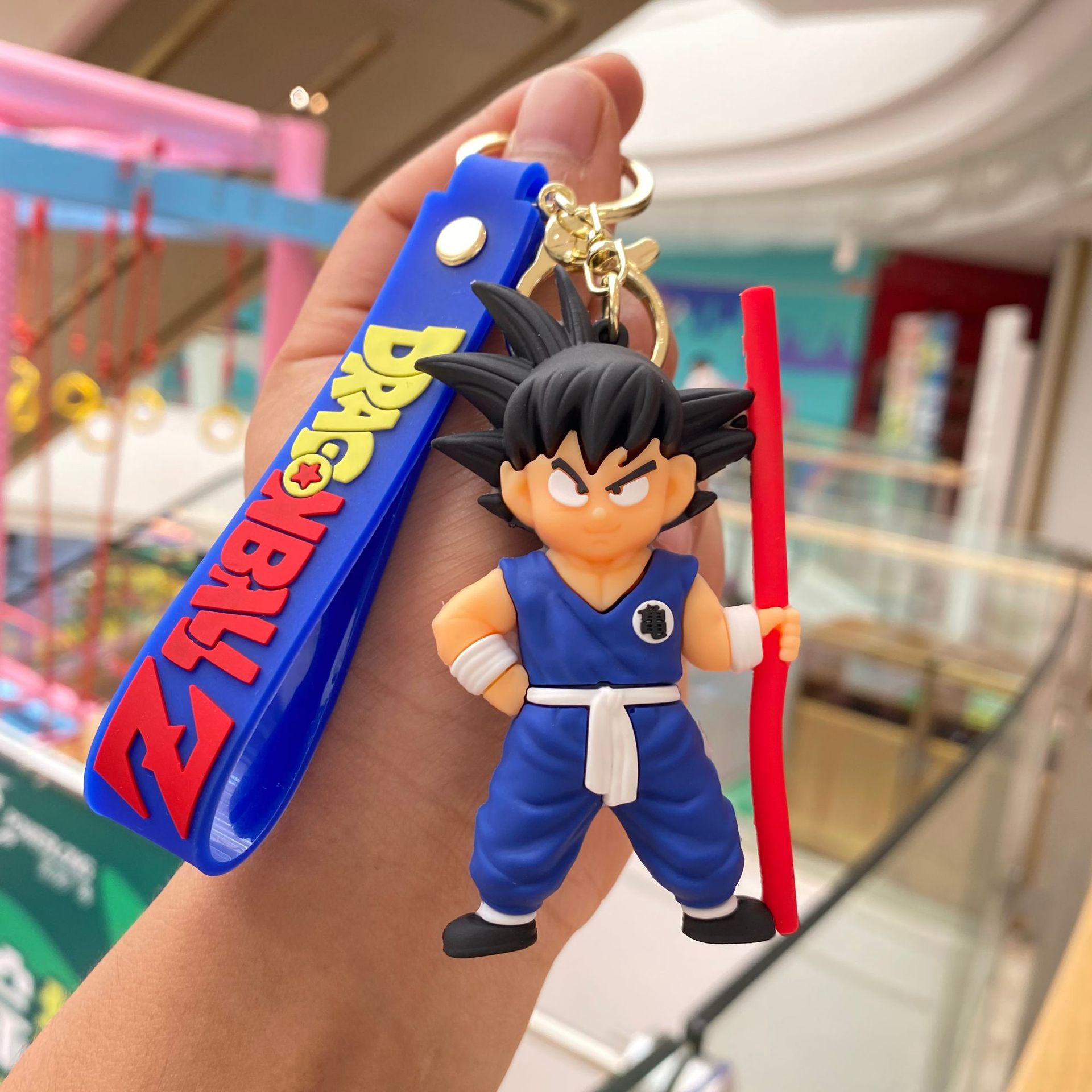 Transfronterizo Dragon Ball llavero recuerdos matando Sun Wukong muñeca coche llavero bolsa colgante pequeño regalo al por mayor