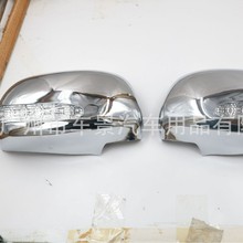 适用toyota HIlux VIGO 2012款ABS塑料电镀后视镜LED带灯后视镜罩