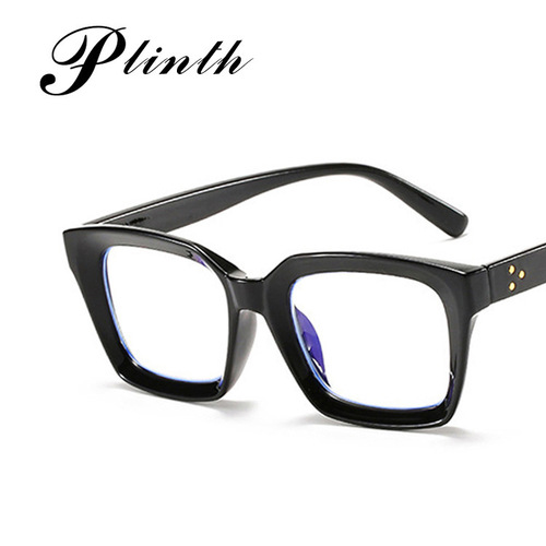 Cross-border Internet celebrity square rice nail glasses frame  new flat mirror European and American personalized small frame candy color glasses frame