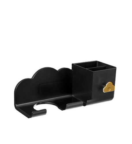 Hole-free hair dryer holder bathroom hair dryer stand hair dryer storage rack wall-mounted organizer hair dryer rack