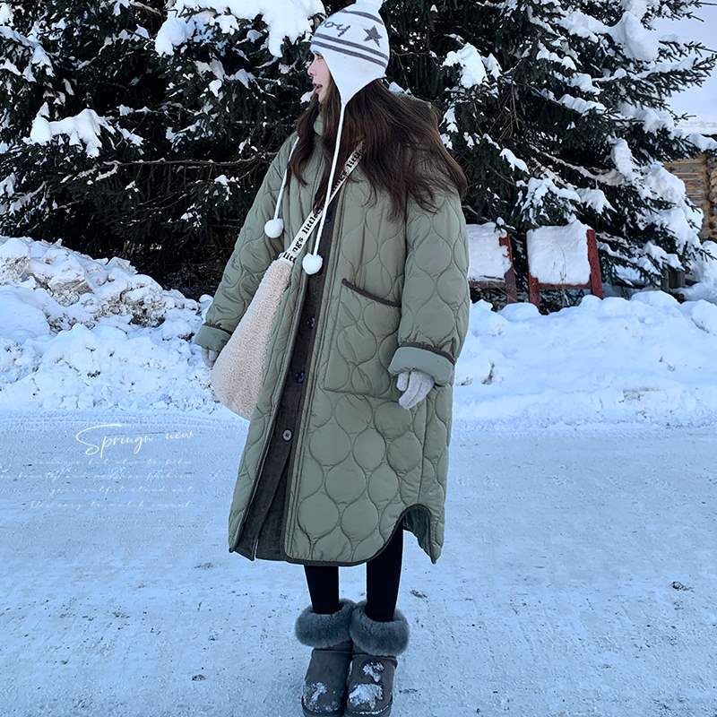 Corduroy Hooded Cotton Coat