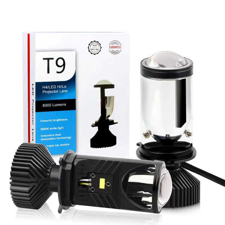 Автомобильные LED-фары Y1Y6Y7Y8T9 белый свет Y6S трехцветная двойная линзовая H4 универсальная фара 12-24V
