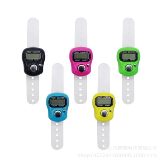 sxh5136牌1011卡扣手指彩色（戒指）按键计数器可清零黑粉绿蓝黄
