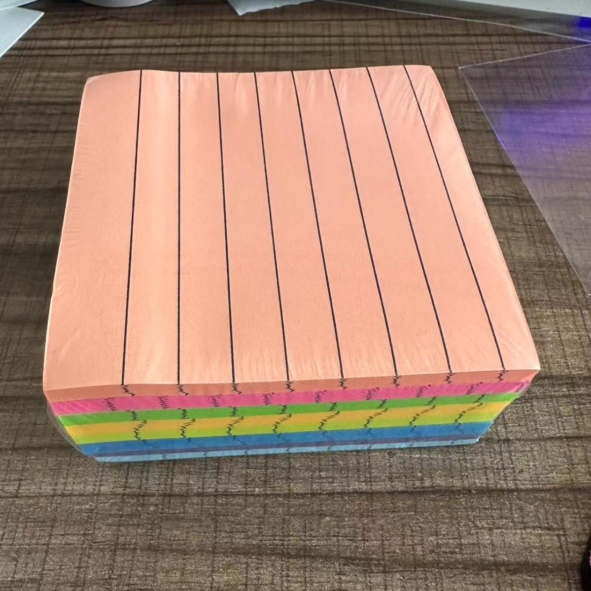 형광색 8색 가로줄 (8권, 360매)