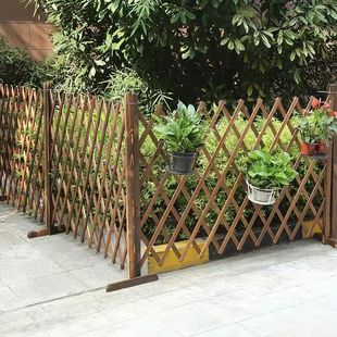 Anticorrosive Wood Fence Retractable Fence Telescopic Rose Flower Stand Vegetable Garden Fence Climbing Frame Garden Fence Guardrail