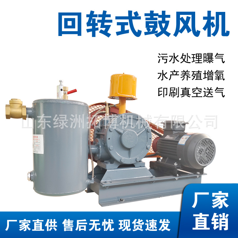 低噪音一体化污水处理曝气材质优良   回转风机
