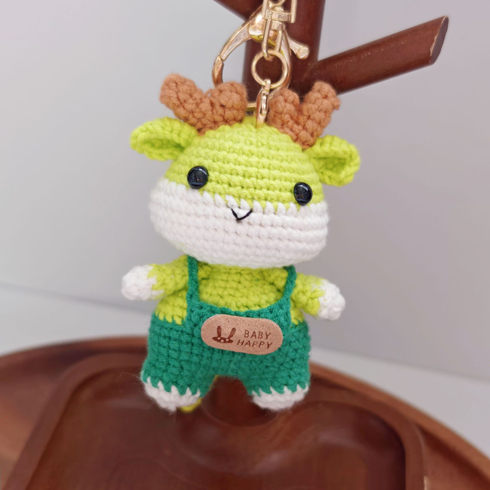 Colgantes de animales del zodiaco tejidos a mano, muñecos de lana hechos a crochet, accesorios decorativos para bolsos, regalos al por mayor y al detalle. image 43