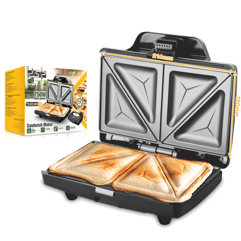 Dsp/Dansong Sandwich Machine Breakfast Machine Home Kitchen Small Waffle Light Food Machine Bread Machine Kc1358
