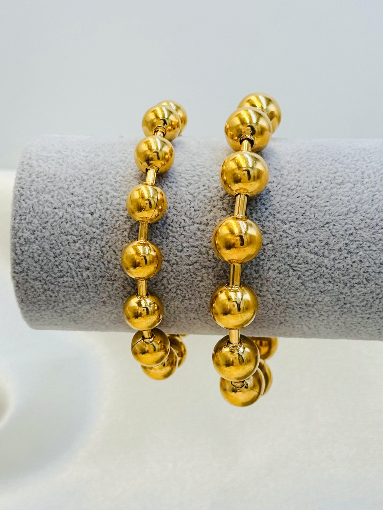 Holiday, Daily Occasion Vacation Classic Style Solid Color 304 Stainless Steel Ball Chain Bracelets In Bulk