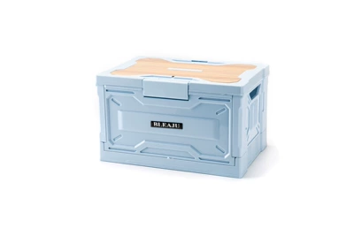 Small Folding Cart, Foldable Car Car storage bag/box - light-blue-22l-36x31x25