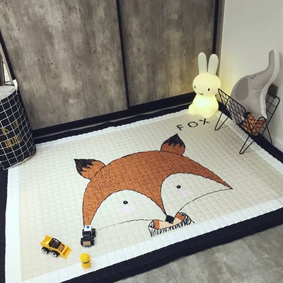 Avtomobil döşəmə paspasları Kidsren's Cartoon Rectangular Fabric - fox-145195-about-2kg-with-independent-packaging