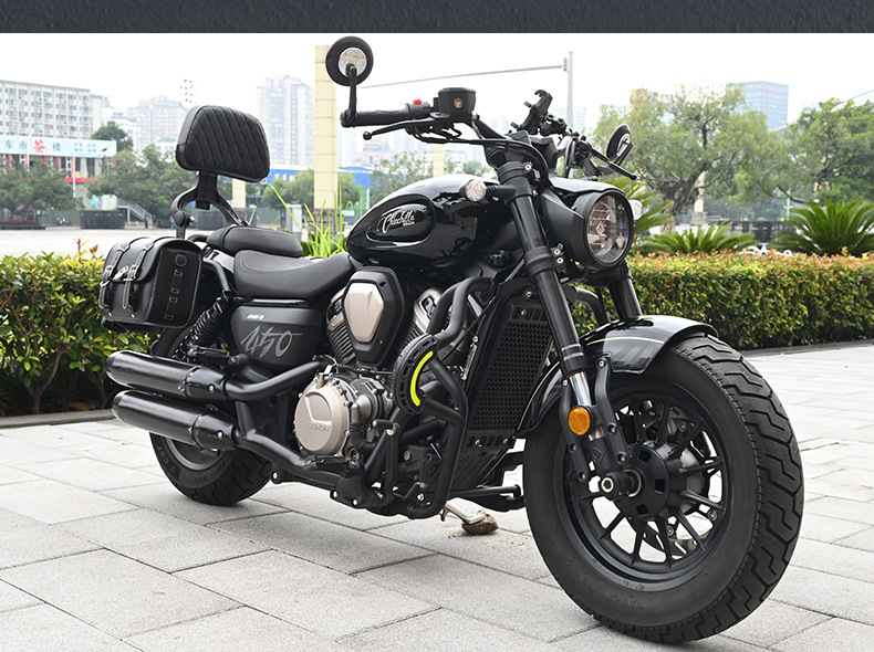 Suitable for Benda Jinjila 450 Motorcycle Bumper, Anti-Fall Guard Bar, Side Bag, Folding Backrest, and Rack Modification Parts