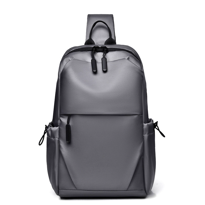 Клатч на грудь 2024 новый мужской рюкзак для отдыха грудной воды чашка сумка легкий однотонный цвет клатч через плечо