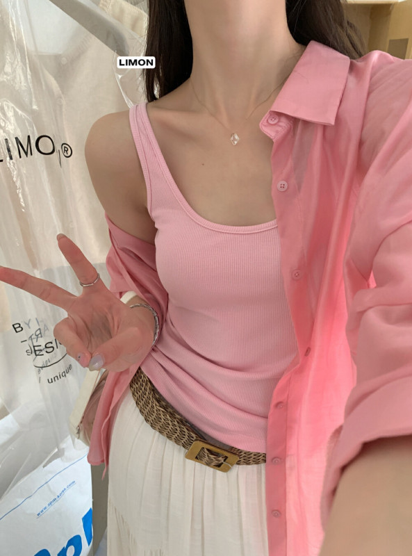 THE LEMON 柠檬绿茶修身显瘦美背背心吊带女2025秋装辣妹纯欲上衣|undefined