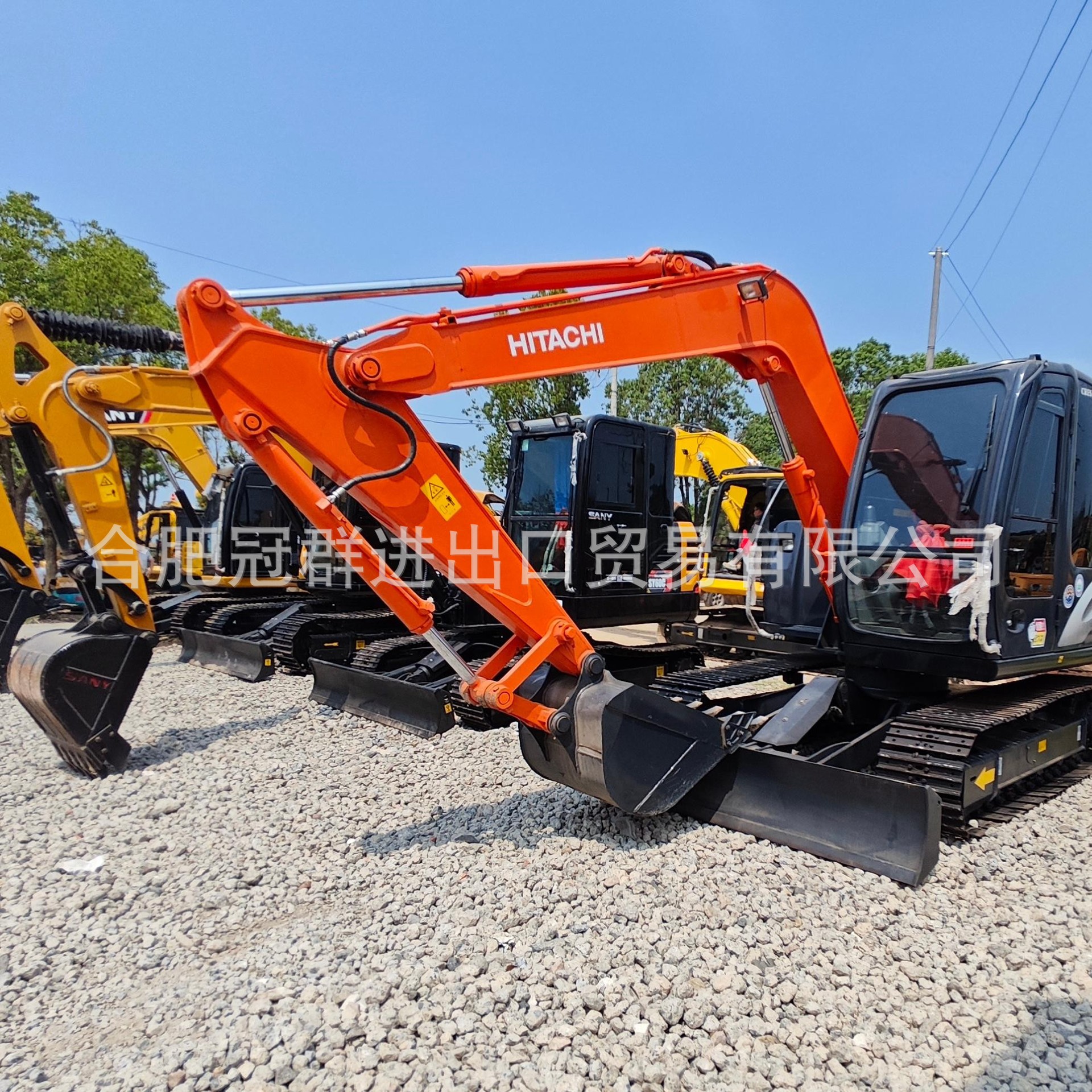 Suministro de excavadoras usadas Hitachi ZX70 ingeniería excavadoras de orugas noventa por ciento nuevas excavadoras usadas todo terreno