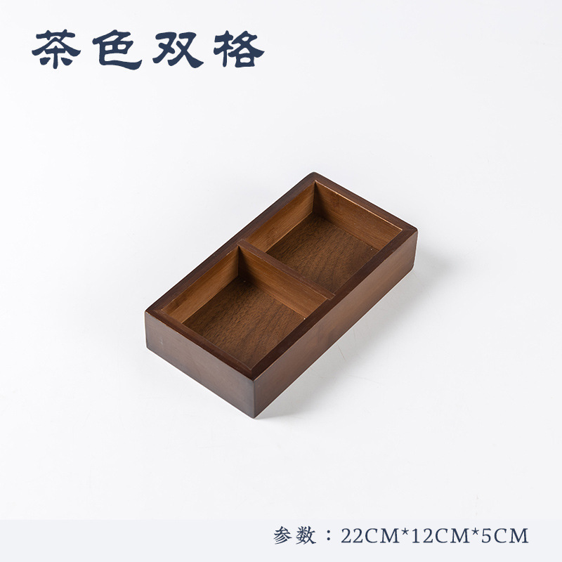 新しい中国風の炉茶宮殿グリッドフルーツプレートスナックドライフルーツプレート竹プレート分割宮殿グリッドトレイ鍋おかずプレート|undefined
