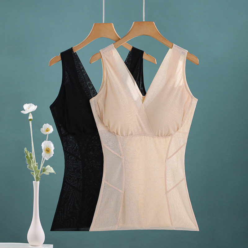 Summer Thin Shapewear Top for Women, Strong Tummy Control Vest, No Bra Needed, Body Shaping Underwear Summer Thin Shapewear Top for Women, Strong Tummy Control Vest, No Bra Needed, Body Shaping Underwear
