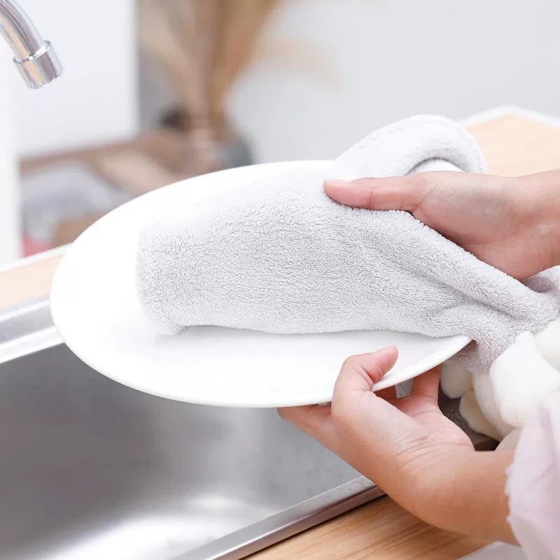 Большой размер полотенце для рук висит милый всасывающий кухня утолщенная тряпка полотенце носовой платок мультфильм полотенце