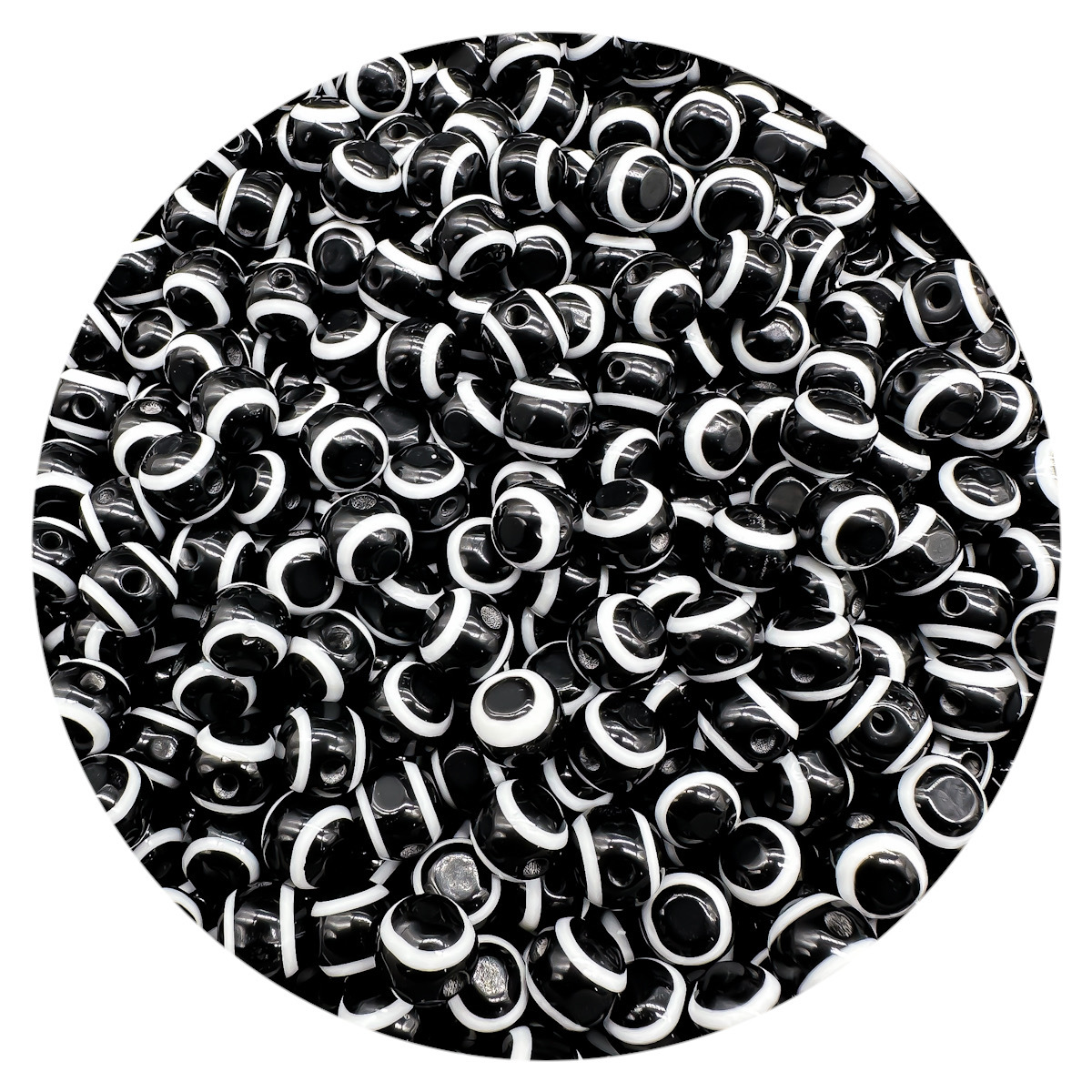 8mm / 10mm resina malvado ojo de pez fijación perlas diy joyería llavero accesorios de fabricación de cadenas de teléfonos móviles
