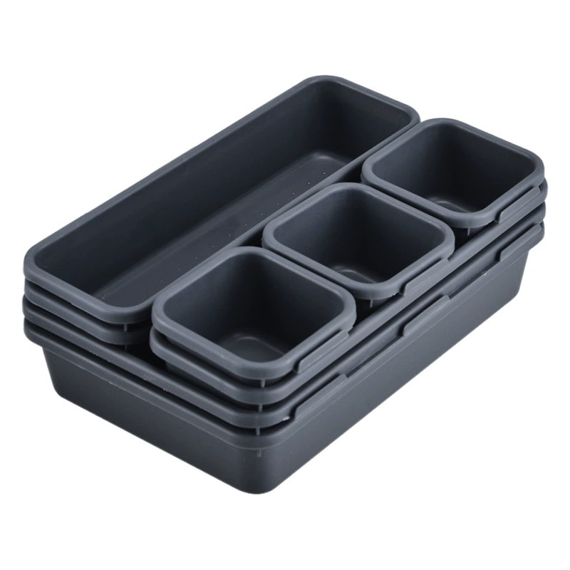 Пластиковый ящик для хранения всякой всячины разделение Свободная Комбинация небольшой объект Настольный ящик для хранения небольшого размера