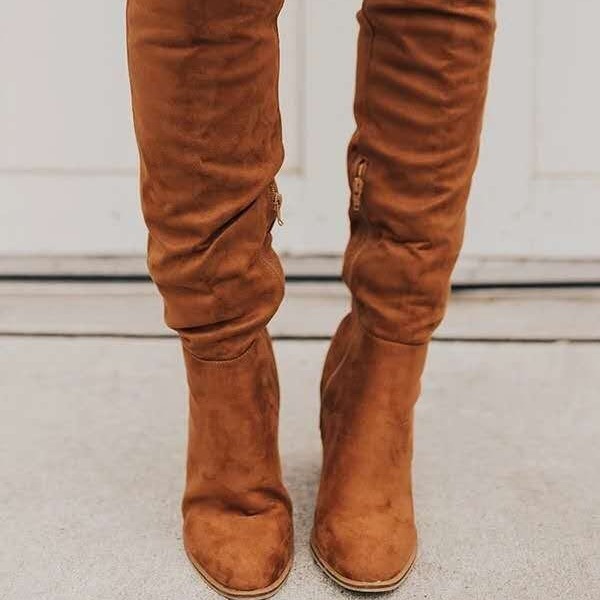 (Cross-border trading), high boots pointy toe with zipper, Amazon, plus size