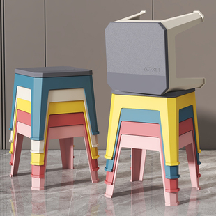 # Thickened Plastic Small Low Stool, Stackable, Non-Slip, Suitable for Home Use in the Living Room, Coffee Table, Small Bench, Sturdy and Durable, Child-Safe