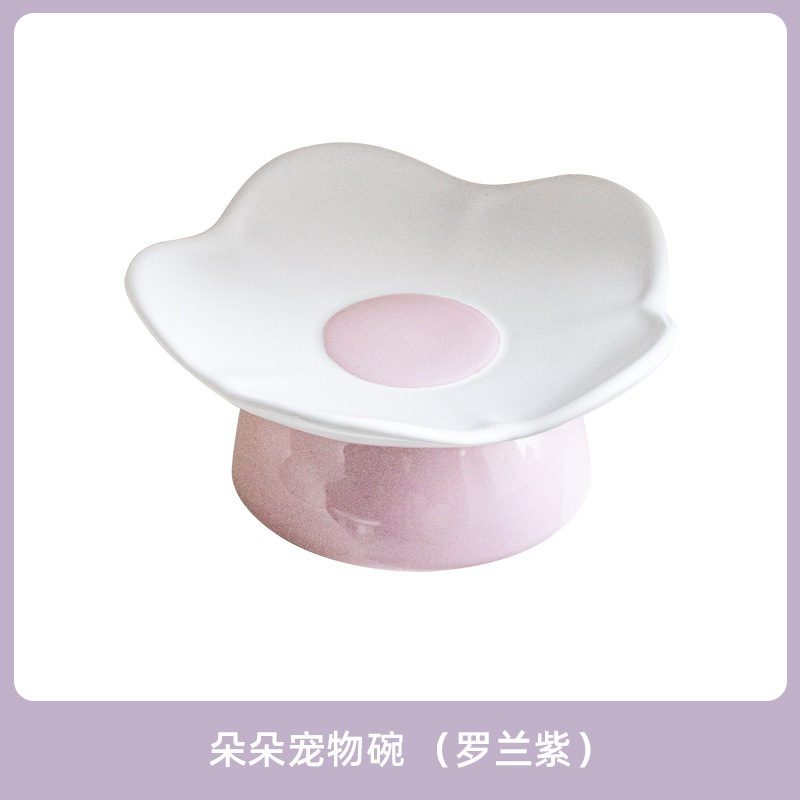 Tacos de cerámica anti-derribe para gatos, tacos de mascotas para gatos, grano para perros, bocadillos congelados enlatados anti-cuello, platos para gatos, platos para gatos