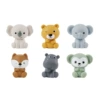 6 animal hand puppets (color box)