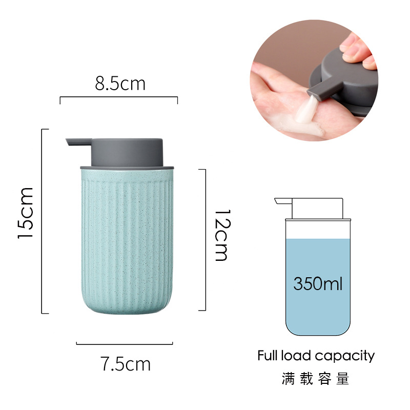 Botella de jabón de desinfectante de manos de cerámica nórdica ins viento prensado envasado baño baño gel de baño Amazon temu