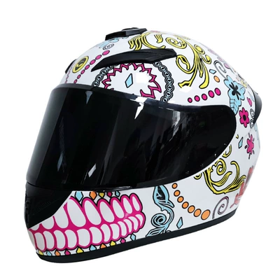 Electric Scooters, Cold-Proof | Motosiklet kaskı (dəbilqə) - coated-flower-black-lenses-s55-56cm