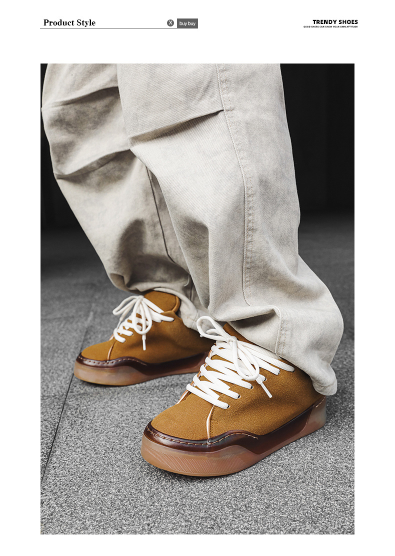 Herren Freizeitschuhe Mit Dicker Sohle Und Plateau Absatz_voghion.com