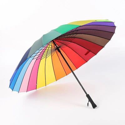 Umbrella 24 man Long-handled umbrella Large Double Wind vehicle Straight Umbrella logo direct deal