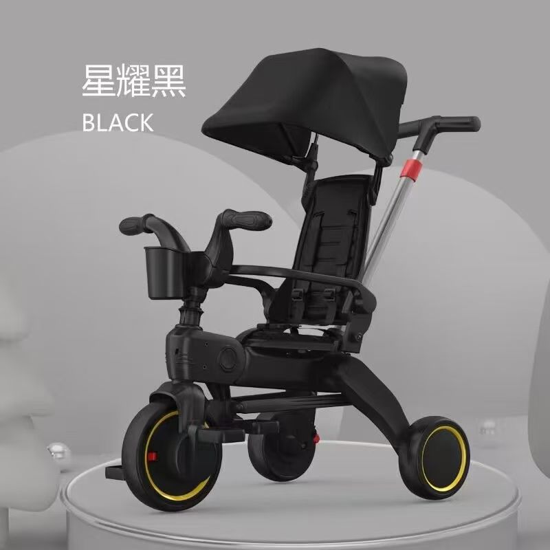 Children's Tricycle Foldableing Reclining 1-2-3-6 Years Old Infant Stroller Baby Kidsren's Sunshade Pedal Tricycle