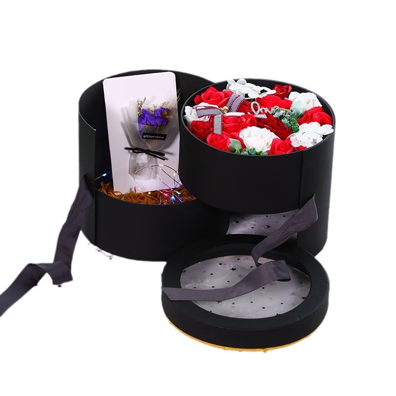 Regalo del Día de San Valentín para la novia esposa novias madre Navidad simulación jabón Rosa ola bola ramo