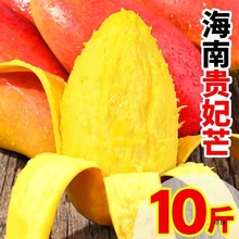 芒果贵妃芒海南三亚贵妃水果新鲜包邮当季3/5/10斤装整箱批发混批