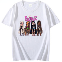 Cotton Oversized T shirt Bratz Letter Harajuku Tshirts Wome